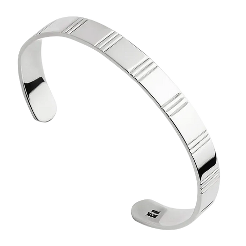 Najo - Men's Solid Silver Legacy Cuff Silver