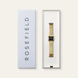 Rosefield Watches - Boxelle Gold Black Dial Crystals