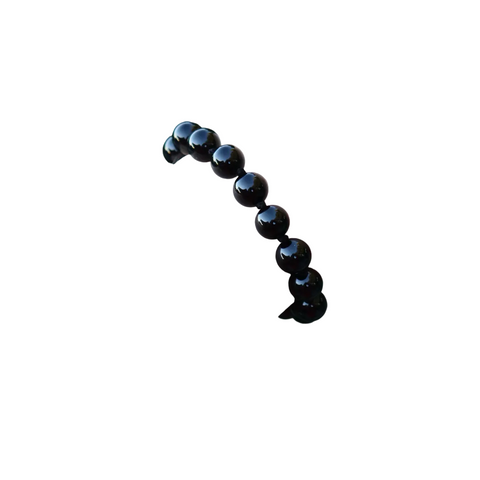 Fabuleux Voux - Black Onyx Polished Bracelet Gold Plate