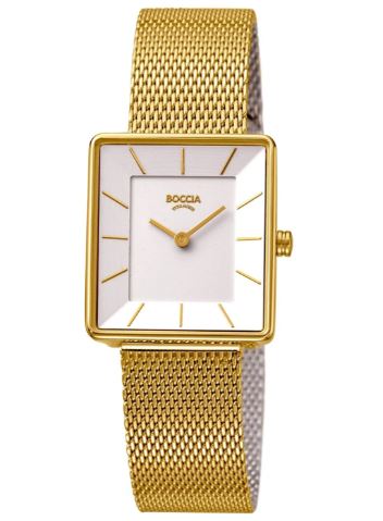 Boccia - Pure Titanium Gold Plated Square Watch