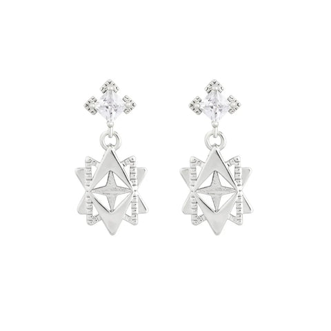 Lindi Kingi - Baroque Star Earring Silver Plated