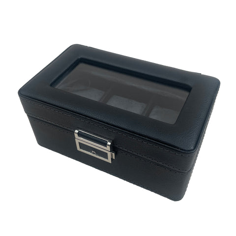Watch Box - 3 Slot Watch Box Black