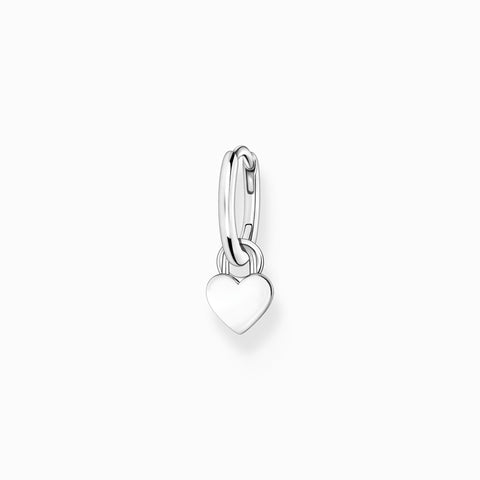 Thomas Sabo - PAIR hoop earrings with silver heart