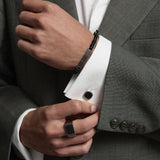 Najo - The Aviator Carbon Fibre and Steel Cufflinks