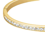 Rosefield Jewellery - Channel Set Crystal Bangle Gold