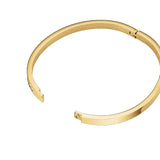 Rosefield Jewellery - Channel Set Crystal Bangle Gold