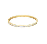 Rosefield Jewellery - Channel Set Crystal Bangle Gold