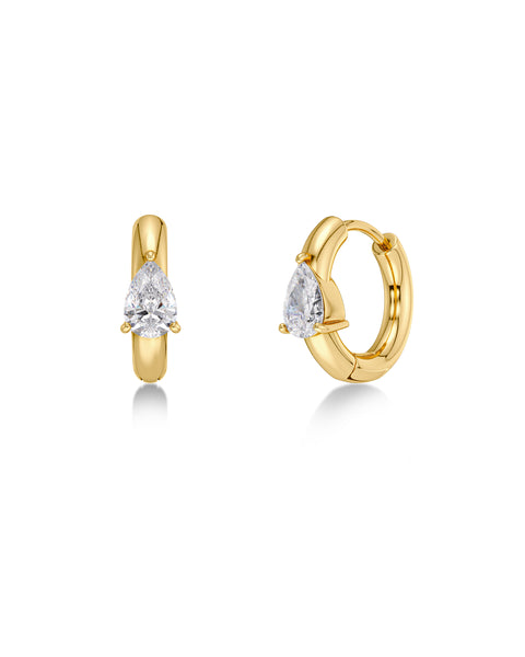 Edblad - Arrow Hoops Small Gold Plate