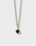 Meadowlark - Cosmo Charm Necklace Sterling Silver Garnet