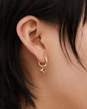 Meadowlark - Cosmo Hoop Earrings Sterling Silver Peridot