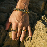 Cudworth - Classic Cuban Link Bracelet Ion Plated Gold