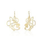 Disney Couture Kingdom - Yellow Gold Minnie Wire Drops