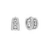 Ania Haie - Silver Sparkling Shell Pearl Huggie