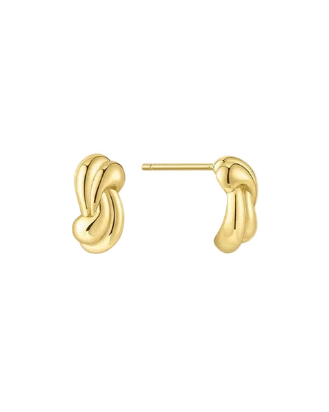 Ania Haie - Rope Twist Studs Gold Plate