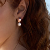 Najo - Idyll Pearl Stud Earrings Rose Gold