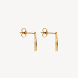 Najo - Baby Curl Stud Earrings Gold Plated