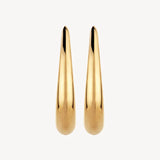 Najo - Sweep Stud Earrings Gold Plated