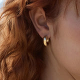 Najo - Cocoon Hoop Earring Yellow Gold