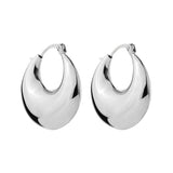 Najo - Billow Hoop Earring Silver
