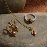 Najo - The Horizon Necklace Garnet