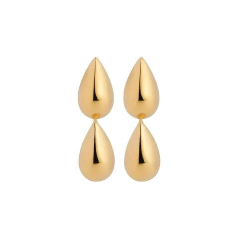 Najo - Liora Double Drop Stud Earring