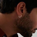 Najo - Zephyr Mens Silver Earring