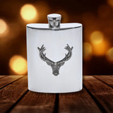 English Pewter Company - British Pewter 6oz Stag Hipflask
