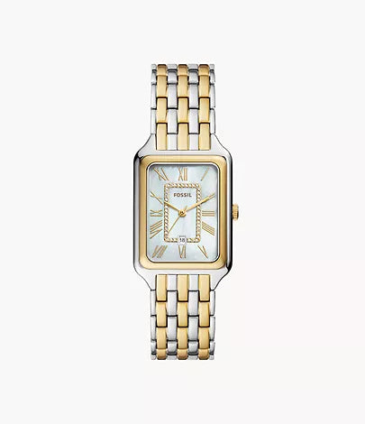Fossil - Raquel Three-Hand Date Two-Tone Stainless Steel Watch