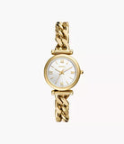 Fossil - Carlie Three-Hand Gold-Tone Stainless Steel Watch