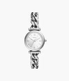 Fossil Carlie Three-Hand Stainless Steel Watch