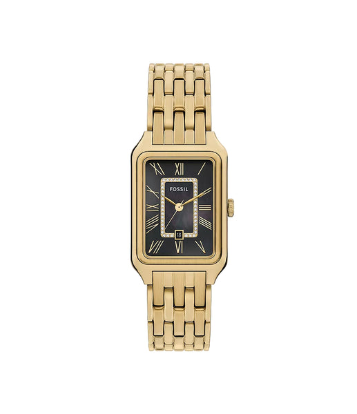 Fossil - Raquel Three-Hand Date Gold-Tone Stainless Steel Watch