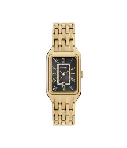 Fossil - Raquel Three-Hand Date Gold-Tone Stainless Steel Watch