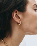 Edblad - Crystalite Hoops Large Gold