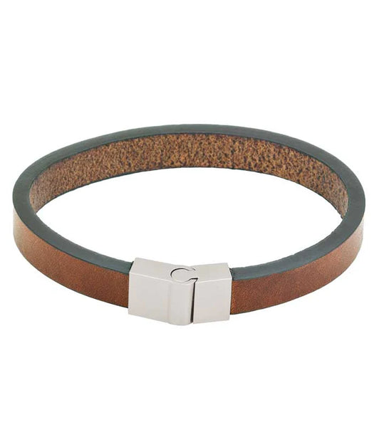 Edblad - Lewis Bracelet Leather Brown