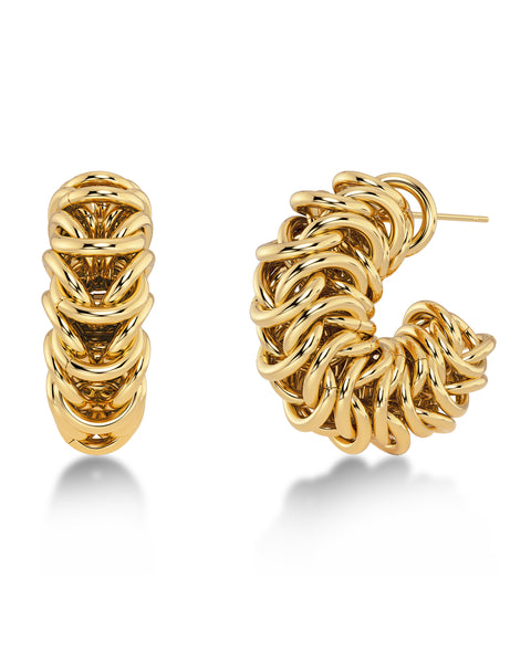 Edblad - Palazzo Chain Hoops Gold