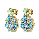 Dyrberg Kern - Freesia Gold Earrings Aqua