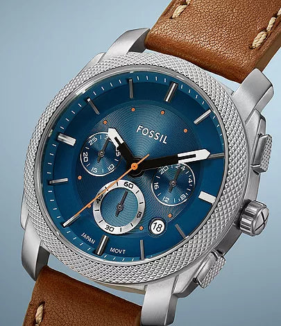Fossil - Machine Chronograph Brown Leather Watch
