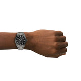 Fossil - Pearson Multifunction Gunmetal Stainless Steel Black Dial Watch