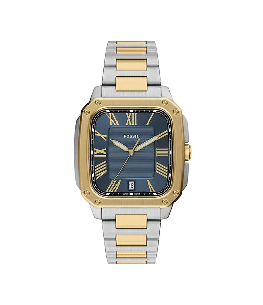 Fossil - Crosby Three-Hand Date Two-Tone Stainless Steel Watch