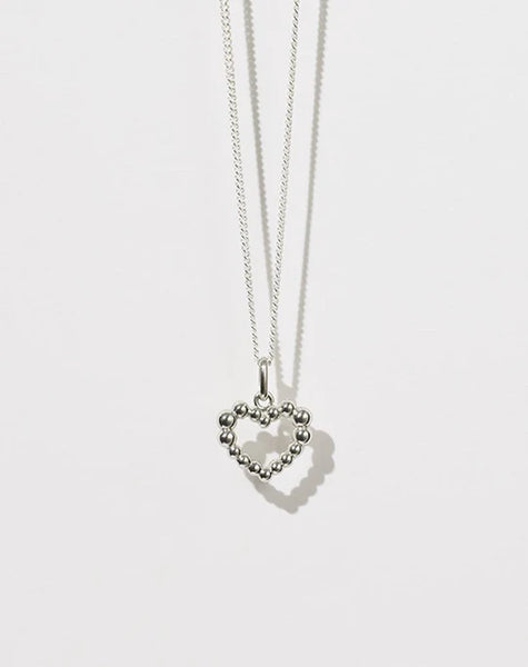 Meadowlark - Fizzy Heart Charm Necklace SS