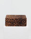 Meadowlark - Velvet Jewellery Box Leopard + Black Lining Large