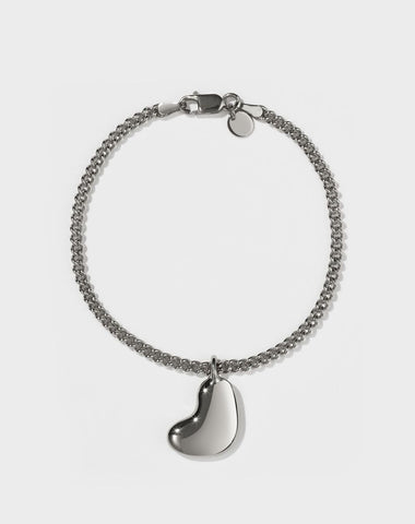 Meadowlark - Lava Heart Bracelet Silver