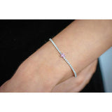 Georgini - Sweetheart Tennis Bracelet - Silver - 18cm