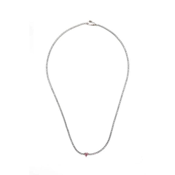 Georgini - Sweetheart Tennis Necklace - Silver - 42cm