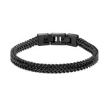 Rochet - Stainless Steel Charcoal Woven Bracelet