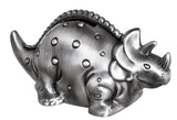 Money Boxes - Pewter Finish Triceratops
