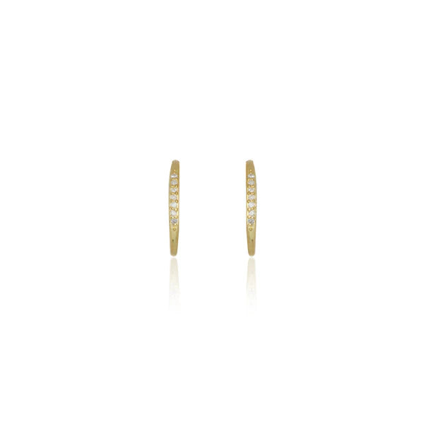 Diamonds by Georgini - Fourteen Natural Diamond Hoop Earrings Gold