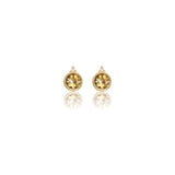 Diamonds By Georgini - Natural Citrine And Two Natural Diamond November Earrings