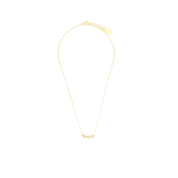 Diamonds by Georgini - Six Natural Diamond Link Pendant Gold