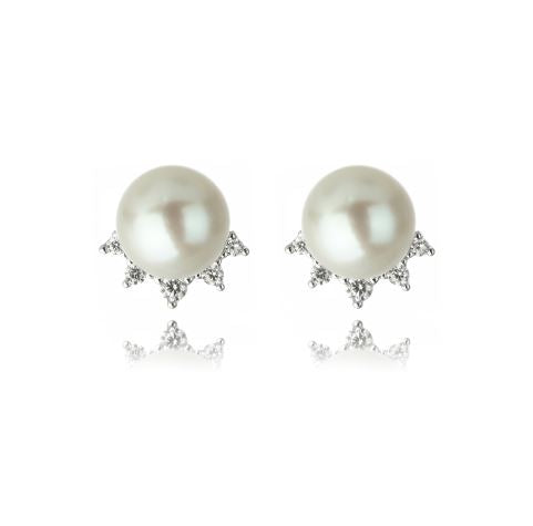 Georgini - Oceans Coogee Freshwater Pearl Earrings Silver